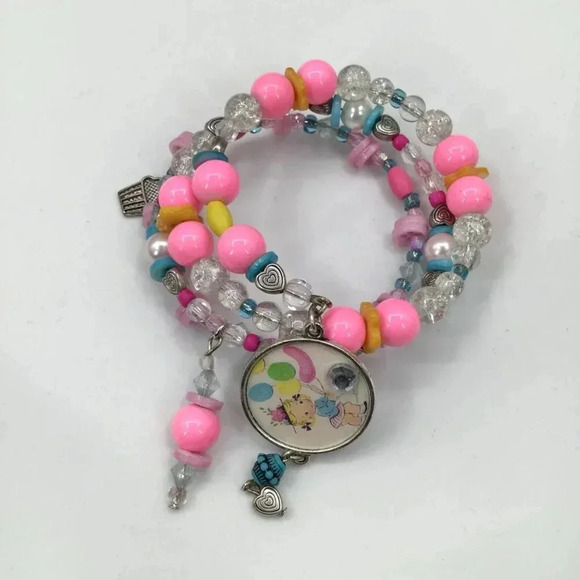 Handmade Charm Wrap Bracelets Kawaii Pop Art Lolita Retro Pastel Goth Kandy ddlg - Picture 5 of 10